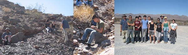 students outdoors doing research (c) UCR/CNAS