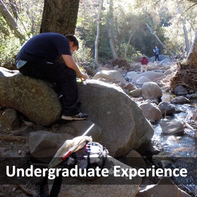 student by a stream researching (c) UCR/CNAS